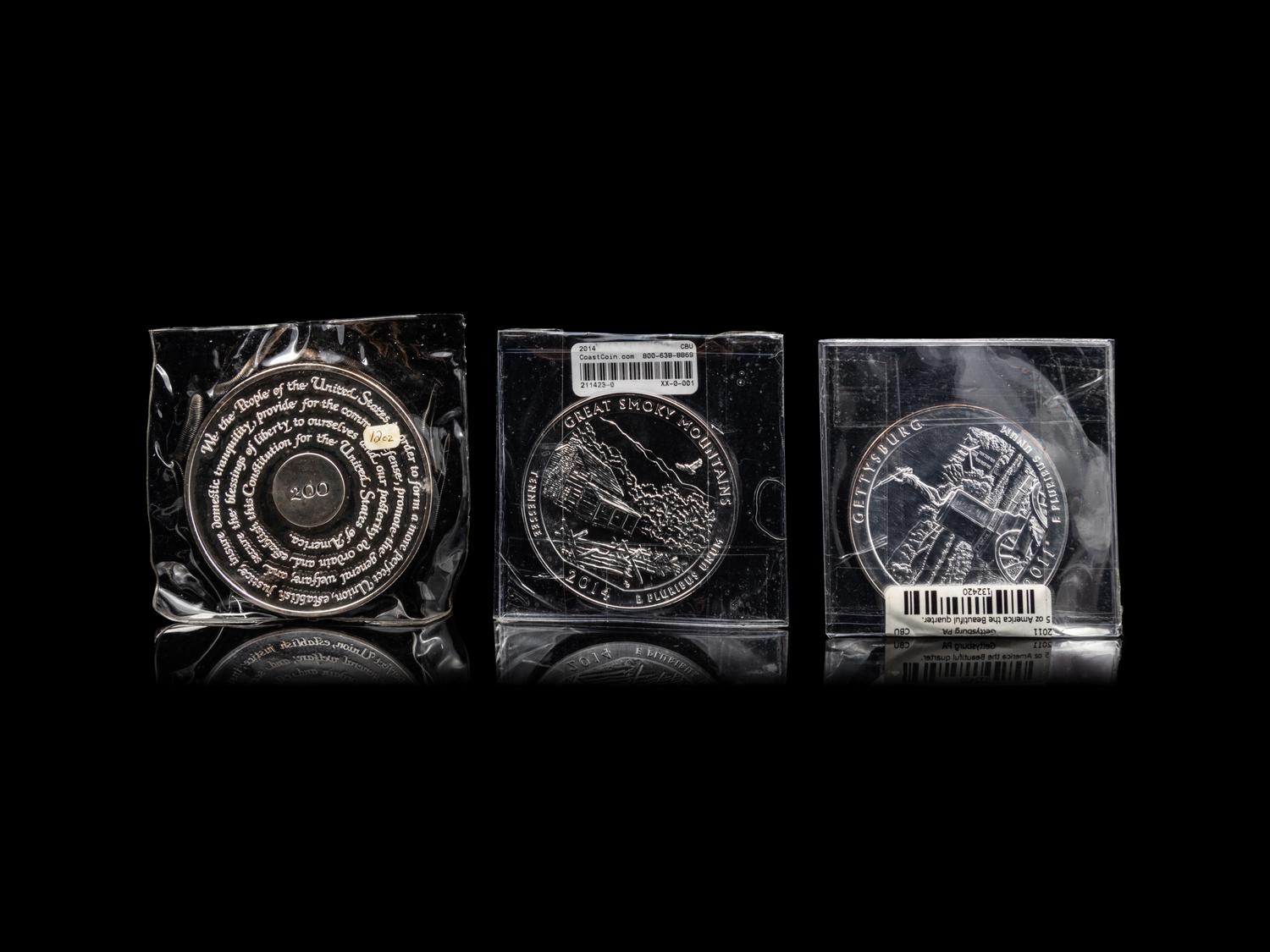 [PRIVATE ISSUE] A Collection of Six Large-Size Silver Rounds