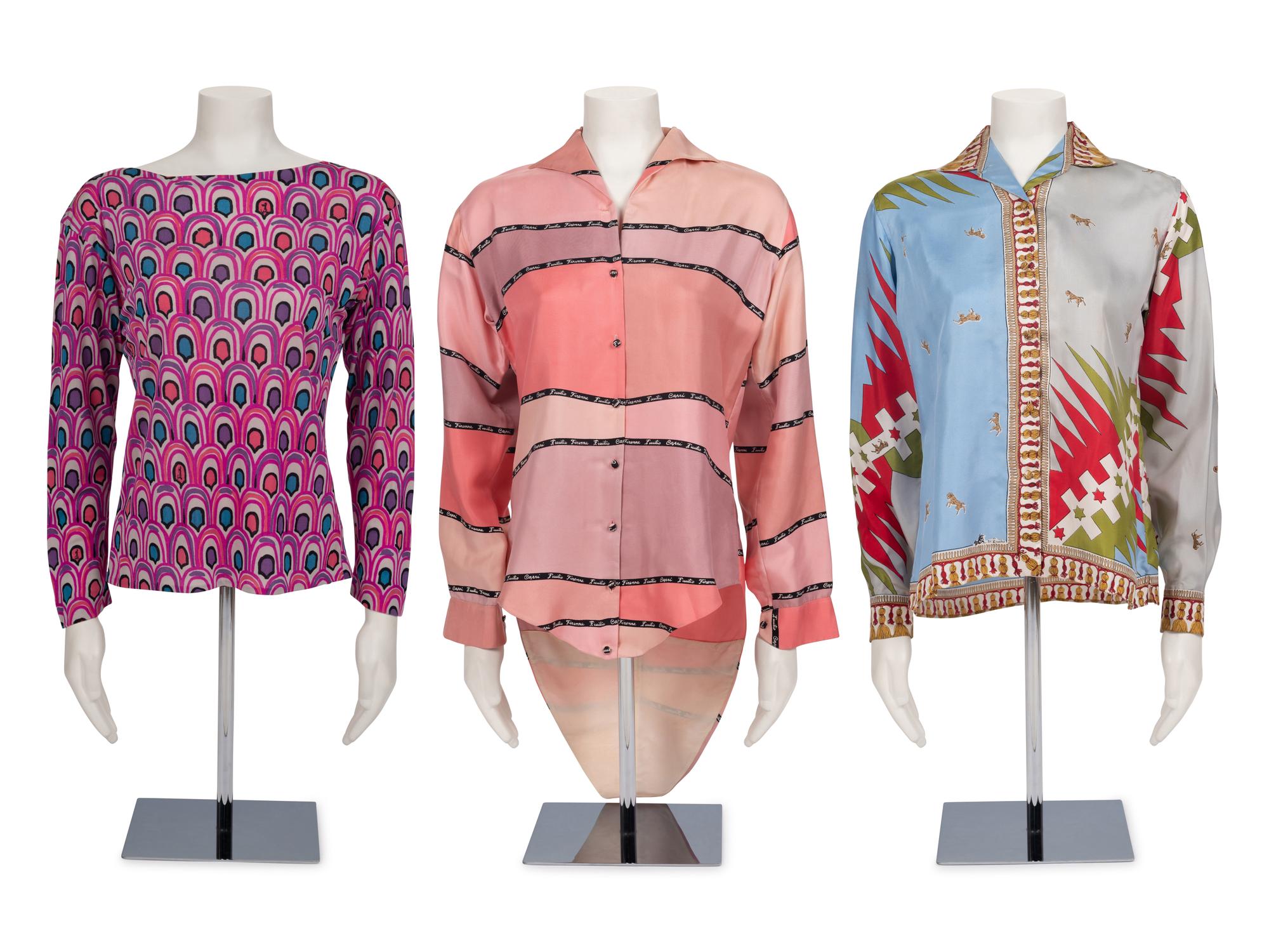 Three Emilio Pucci Tops, 1980s