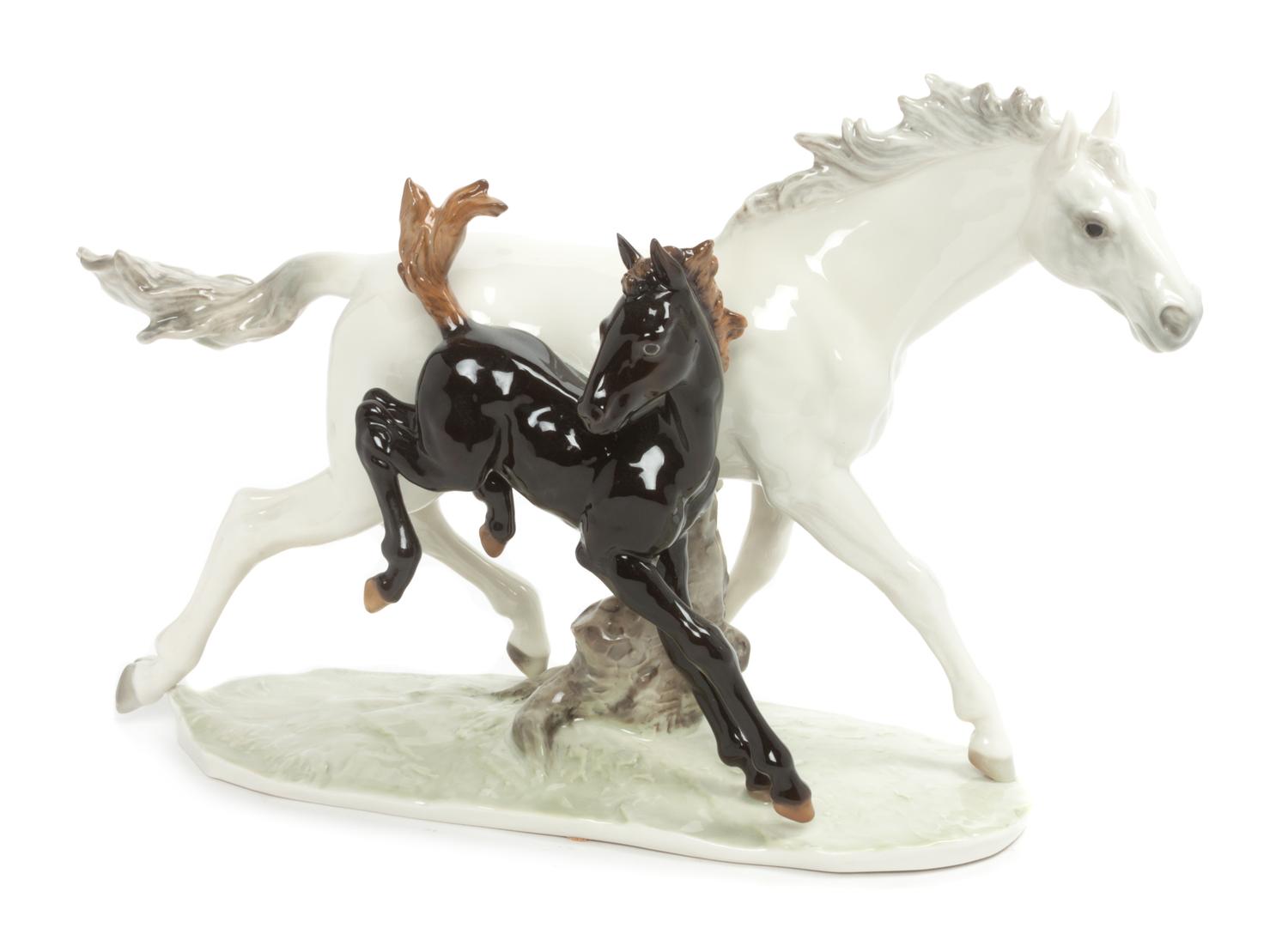A Hutschenreuther Porcelain Figural Group Width 14 inches. — LATE 20TH CENTURY