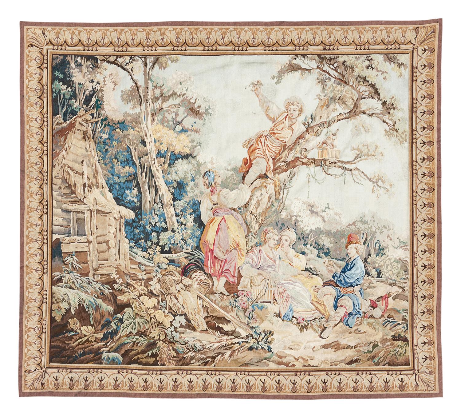 A Continental Wool Tapestry