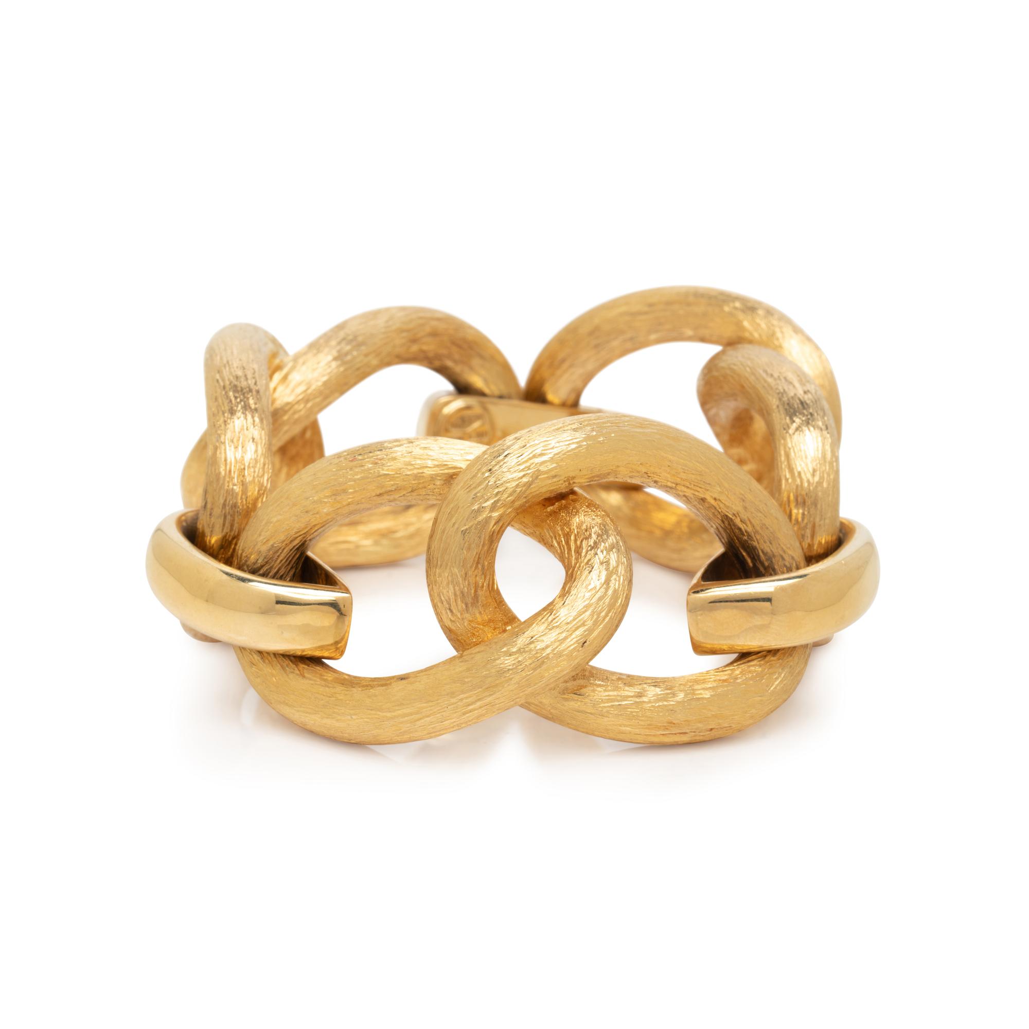 YELLOW GOLD LINK BRACELET