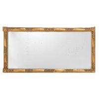 A Classical Turned and Gilt Decorated Over Mantel Looking Glass