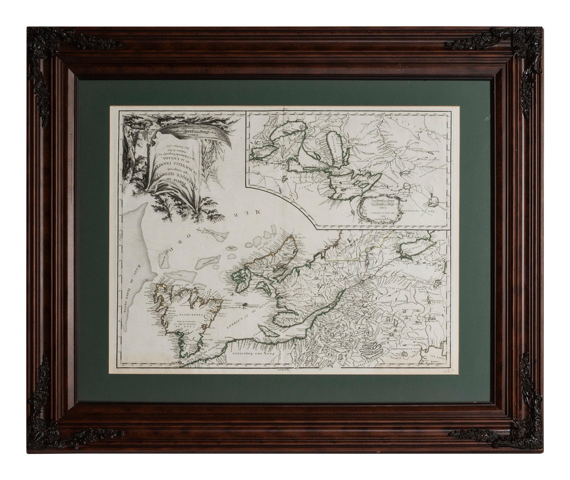 ROBERT DE VAUGONDY, Didier (1723-1786). Two Maps of North America.