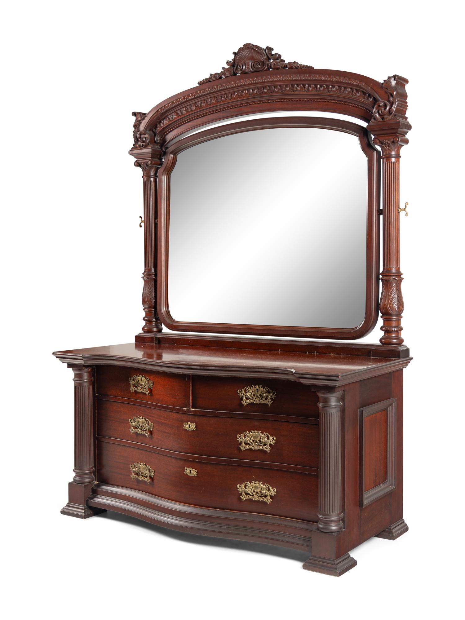 An American Classical Mahogany Bedroom Suite