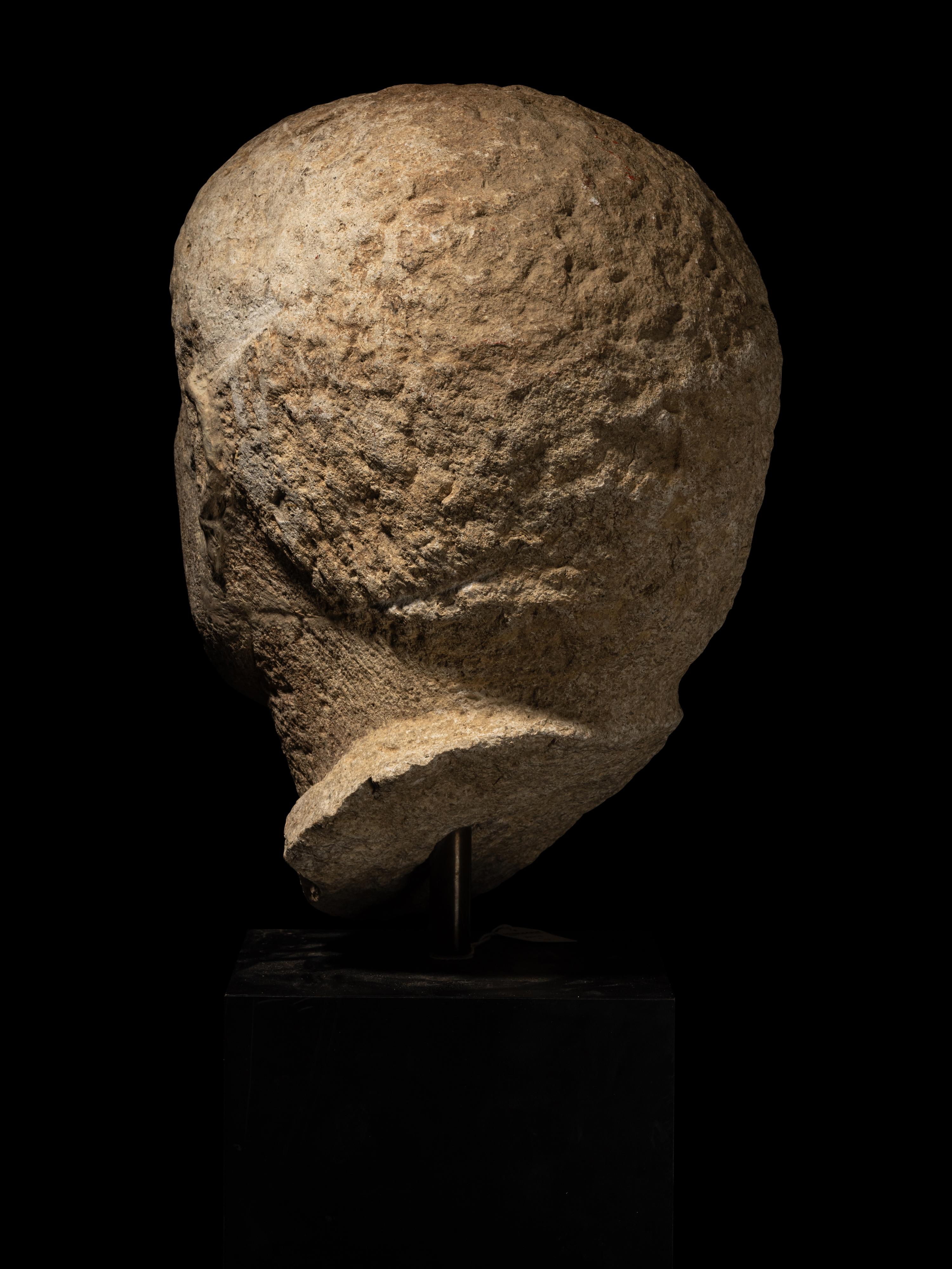 A Roman Marble Portrait Head of a Man