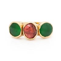 Yellow Gold and Multigem Ring