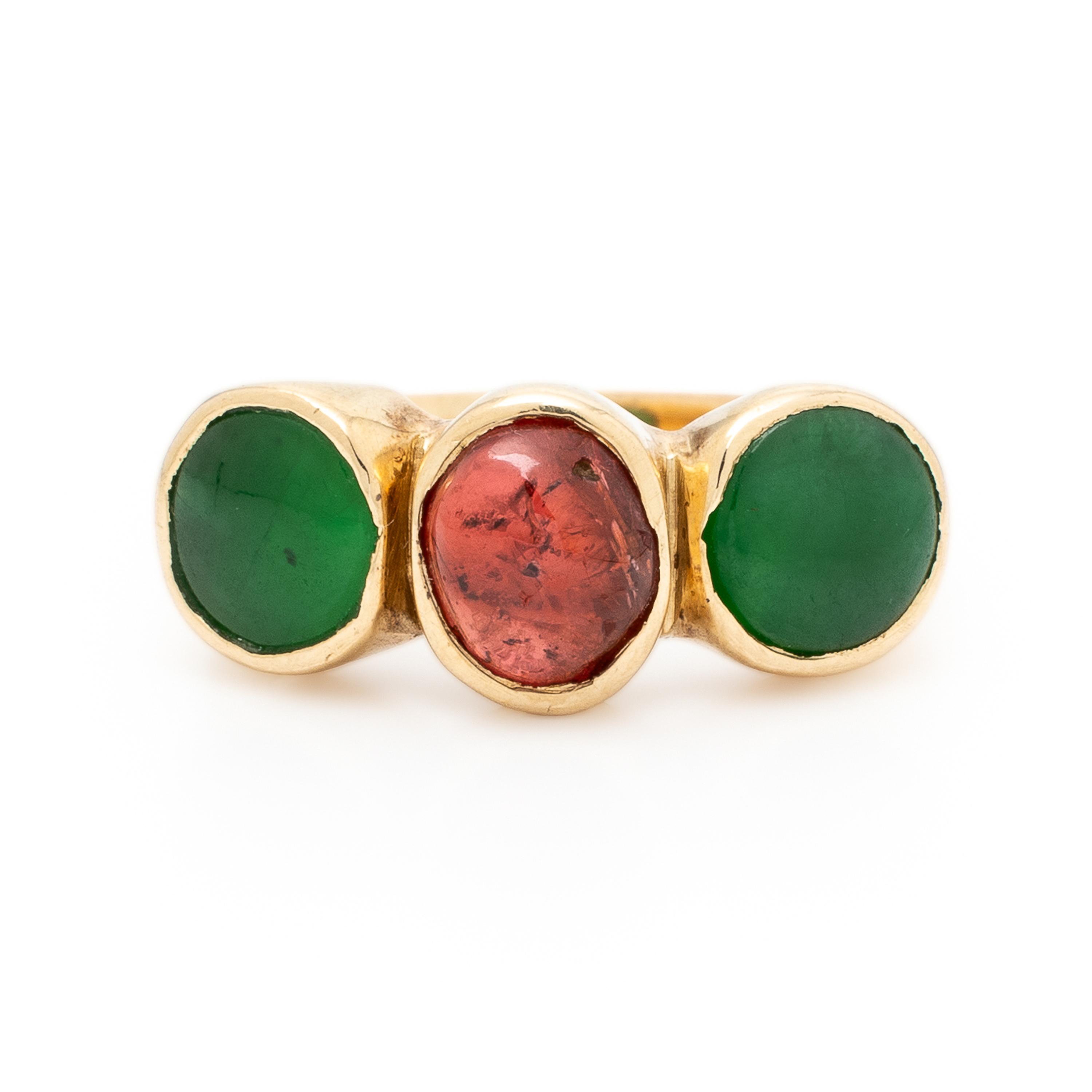 Yellow Gold and Multigem Ring