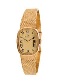OMEGA, 14K YELLOW GOLD WRISTWATCH