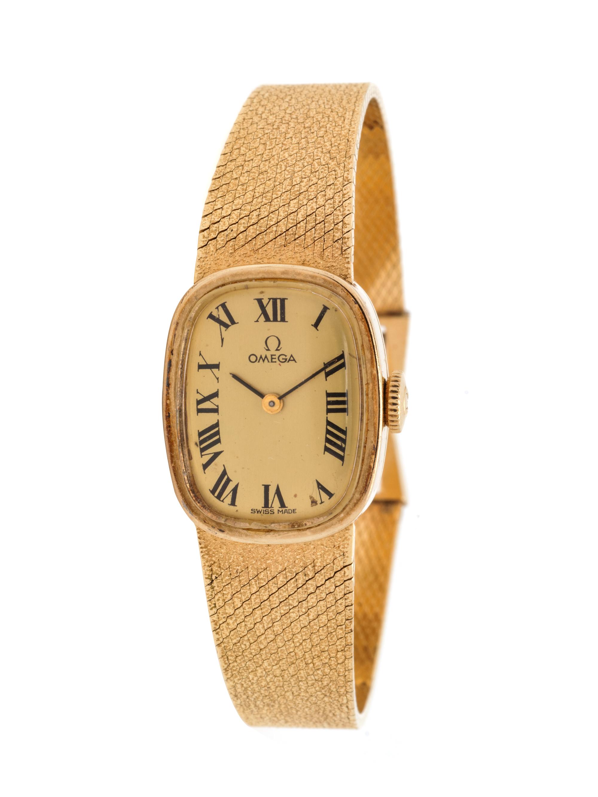 OMEGA, 14K YELLOW GOLD WRISTWATCH