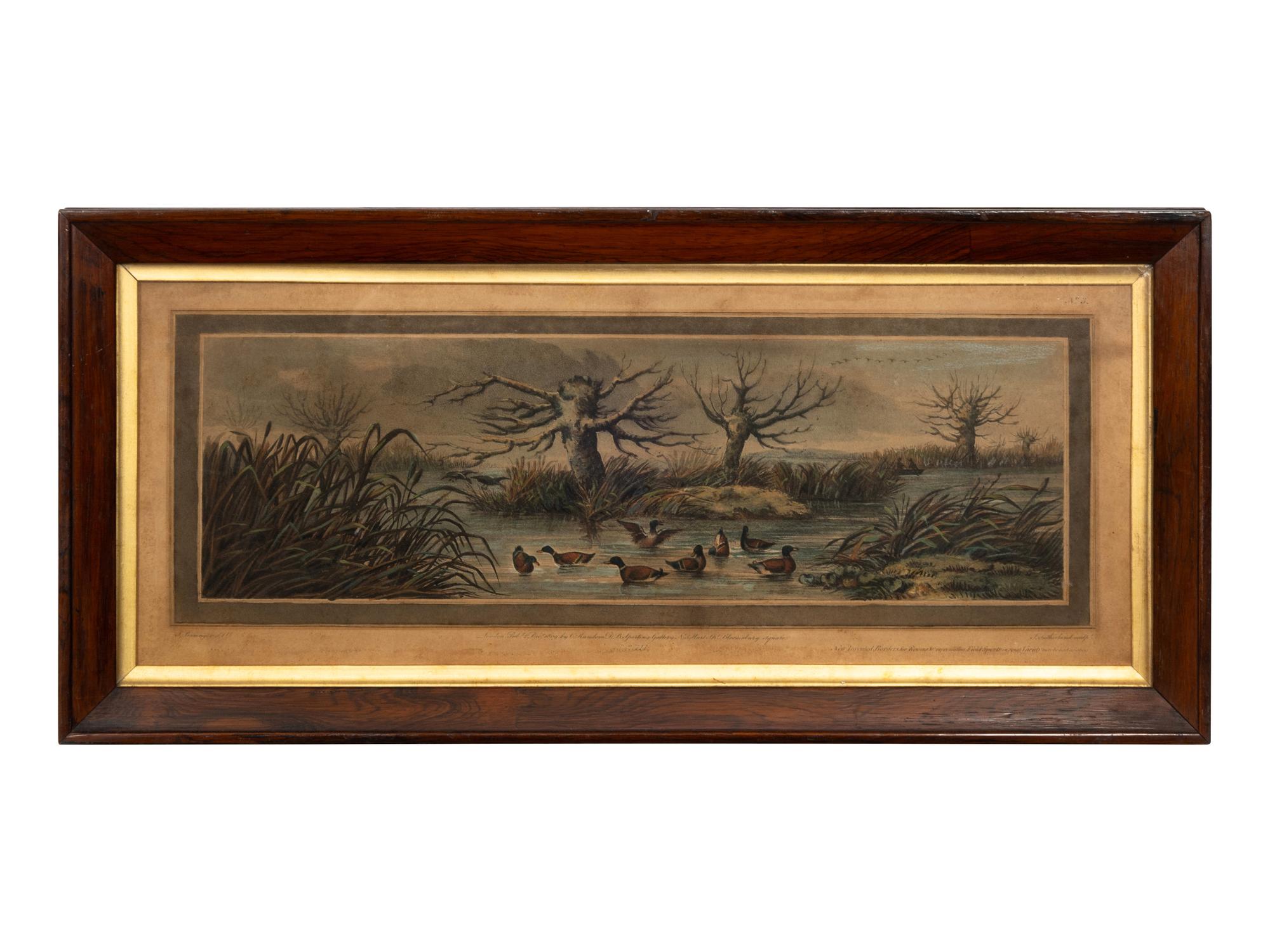 A Set of Sixteen English Hand-Colored Sporting Engravings