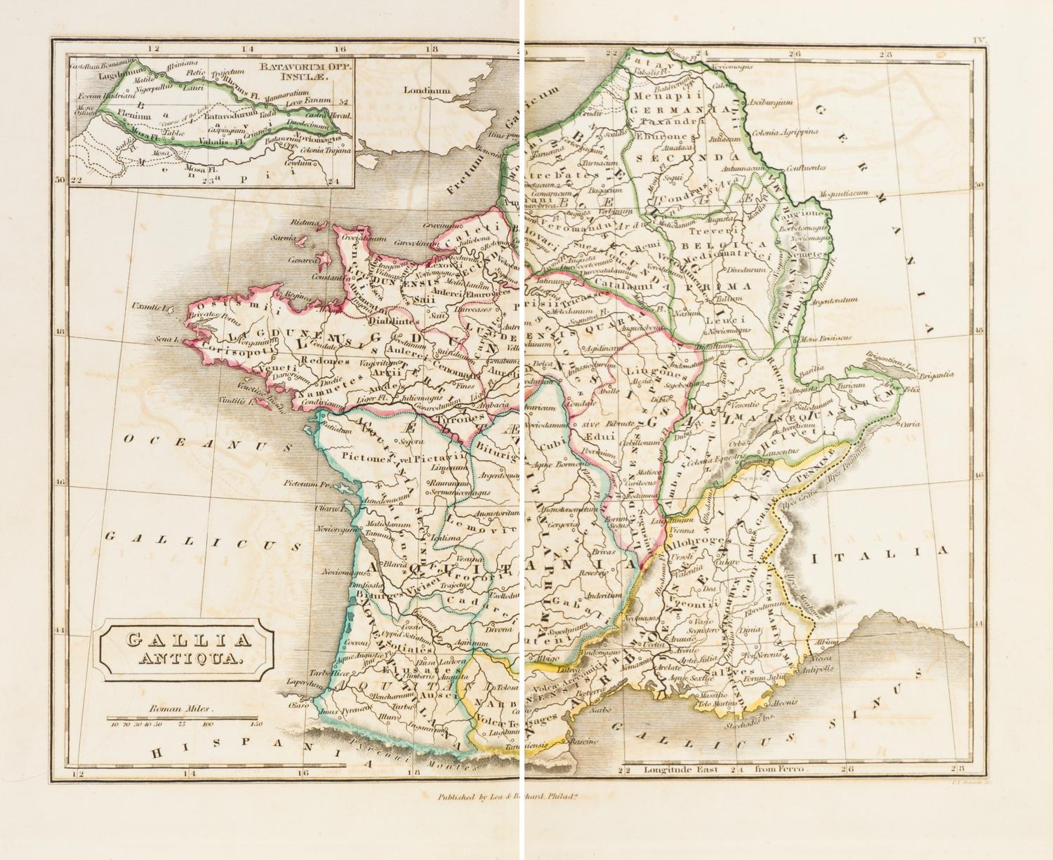 BUTLER, SAMUEL. An Atlas of Antient Geography. Philadelphia, 1843. With 21 plates.