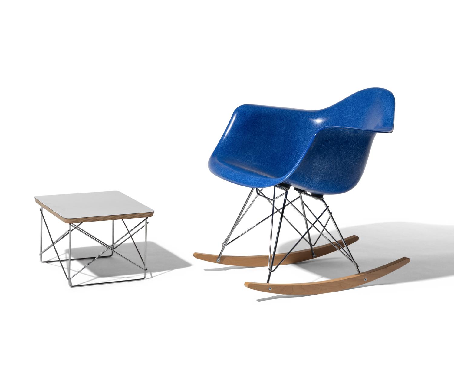 Blue RAR Chair and Table Herman Miller, USA