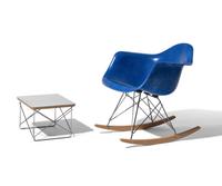 Blue RAR Chair and Table Herman Miller, USA