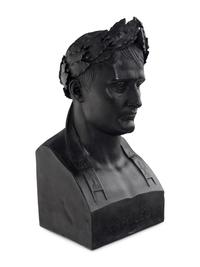 A Painted Composition Bust of Napoleon as Caesar