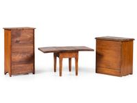 Three Miniature Furniture Articles
