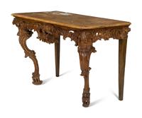 An Italian Carved and Stained Pine Console Table