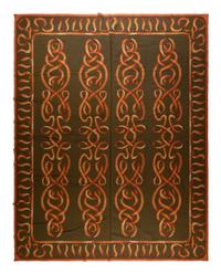 A Ribbon-Motif Chain Stitch Rug