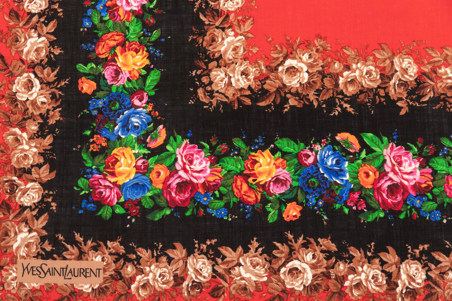 Collection of Seven Designer Silk Scarves, 1970-90s