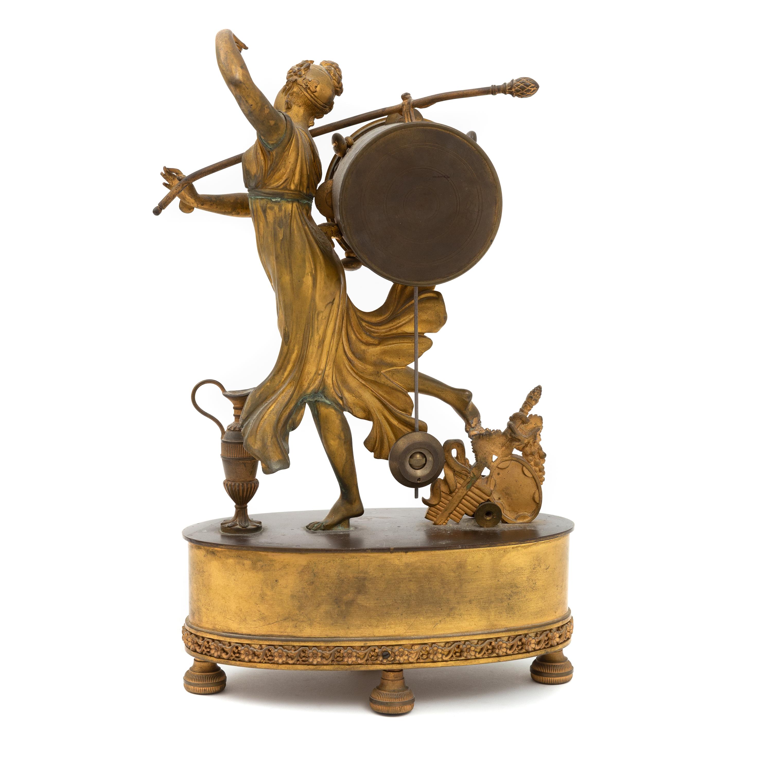 A Tiffany & Co. Gilt Bronze Mantel Clock