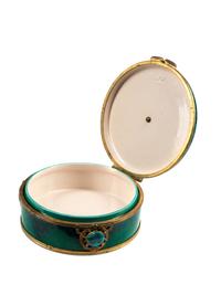A Gilt Metal and Turquoise-Mounted Sèvres Porcelain Table Casket