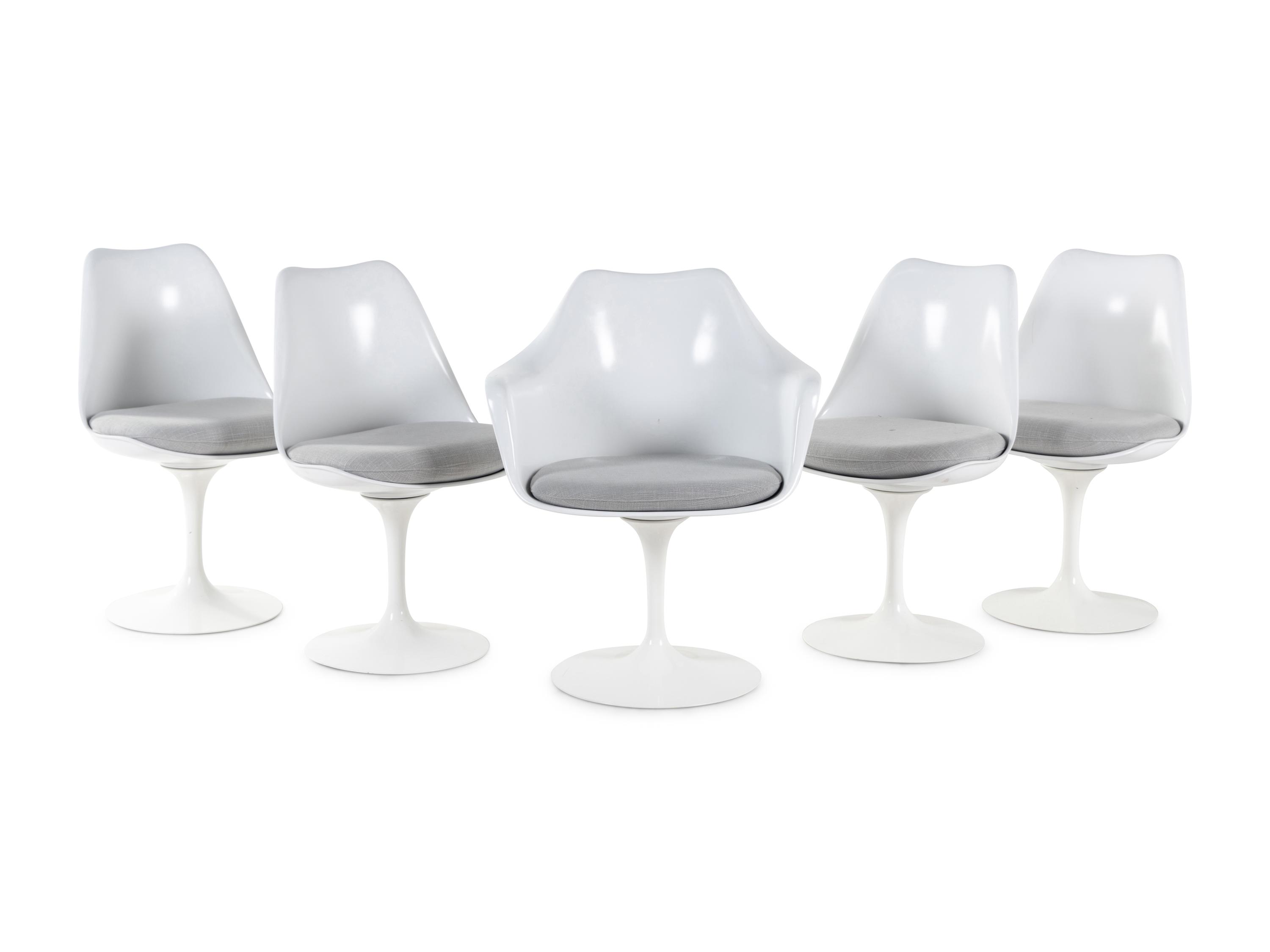 Tulip Dining Table with Five Tulip Chairs, c. 2000 Knoll, USA