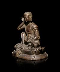 A Tibetan Bronze Figure of Milarepa