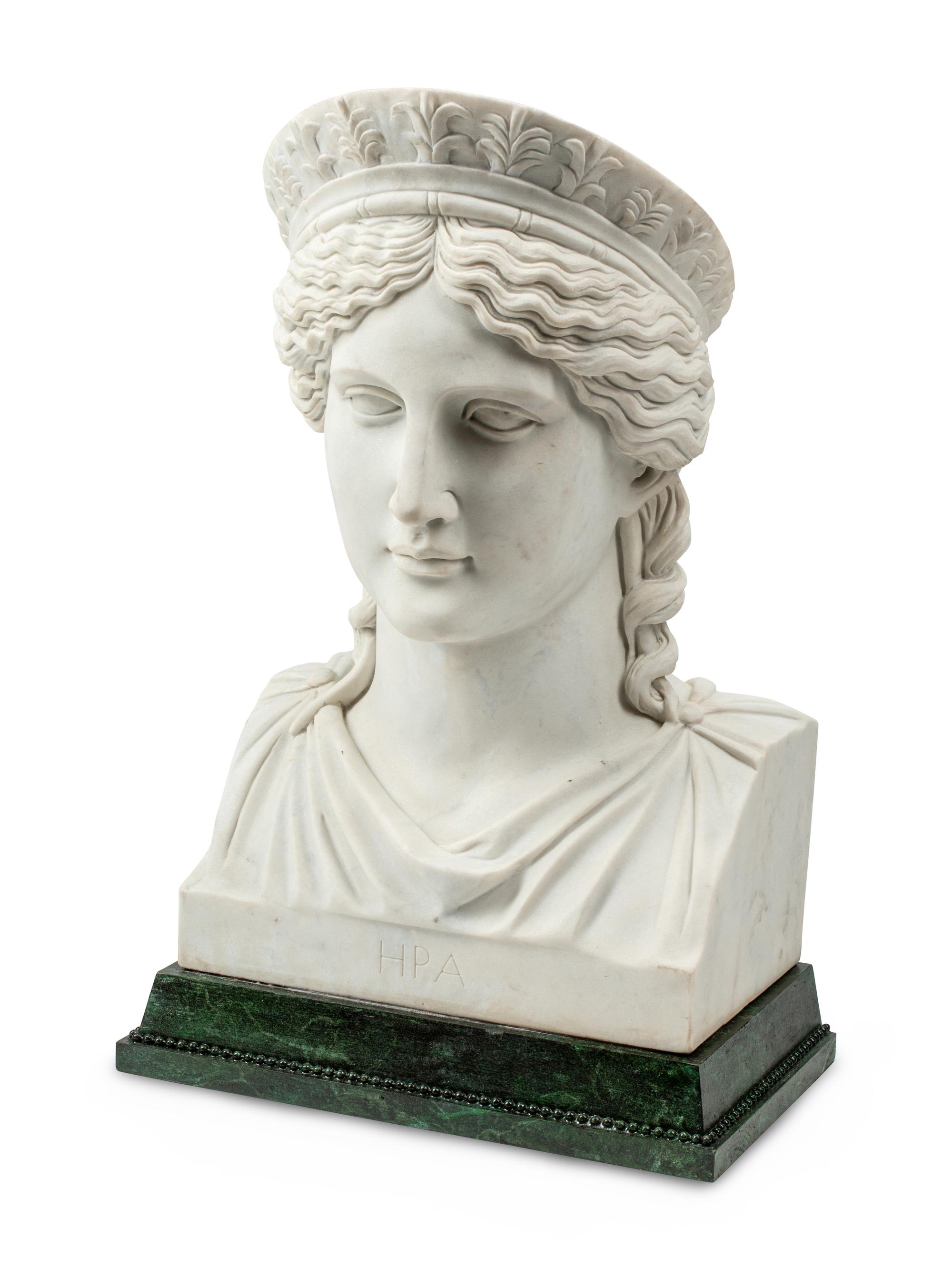 An Italian Empire Style Marble Bust