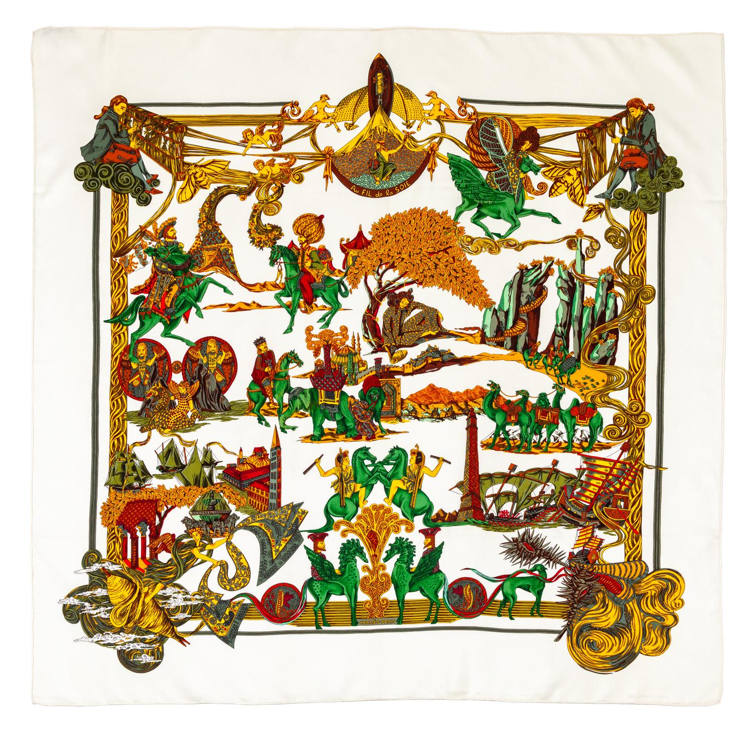 Hermès 90cm Silk Scarf