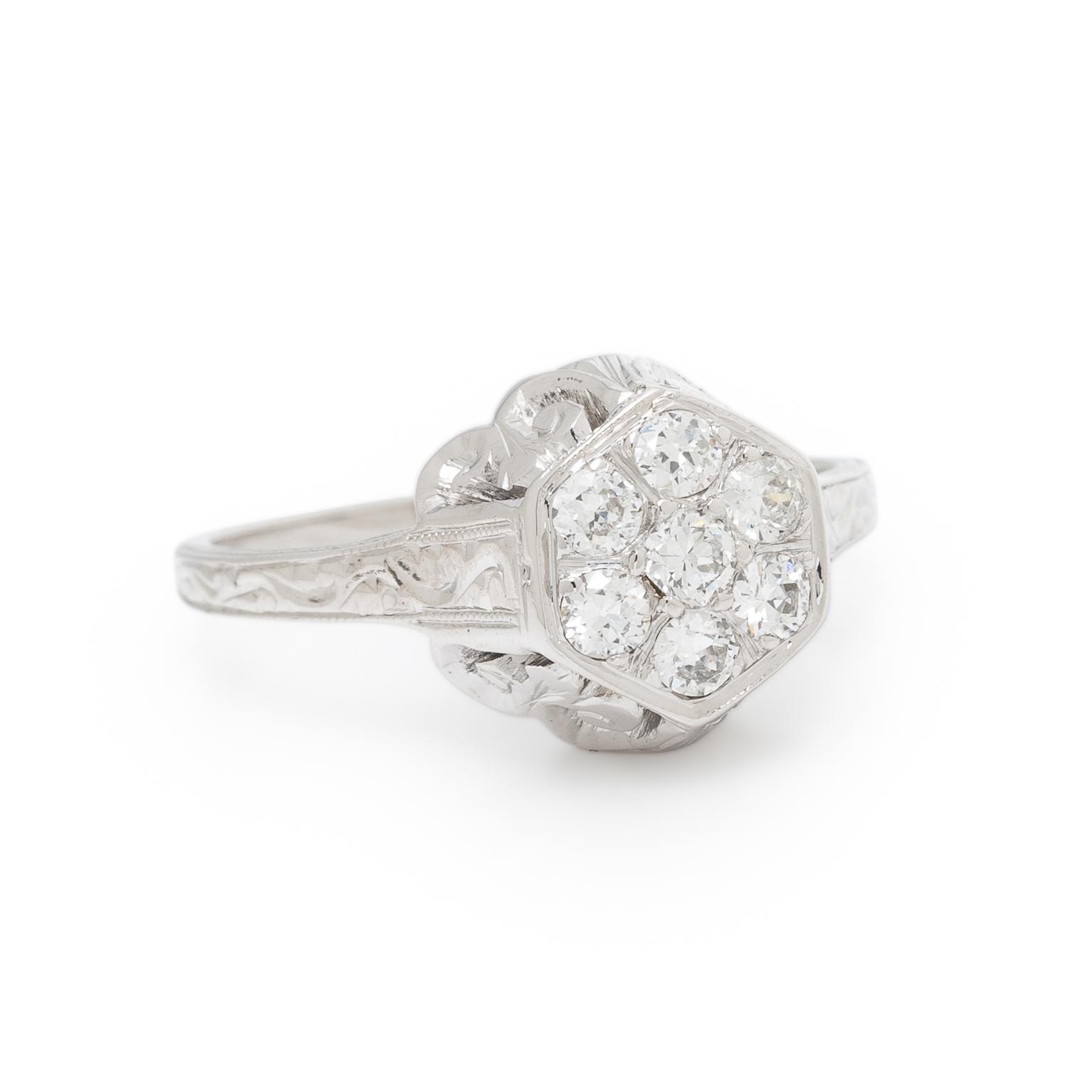 White Gold and Diamond Ring
