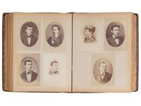 [EARLY PHOTOGRAPHY - AFRICAN AMERICANA]. Yale College, 1872 . Album containing photographs of faculty, students, and staff, highlighted by 5 portraits of African American subjects.