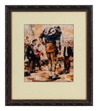 A Group of Four Mike Ditka Artworks Formerly Displayed at Mike Ditka’s Restaurant