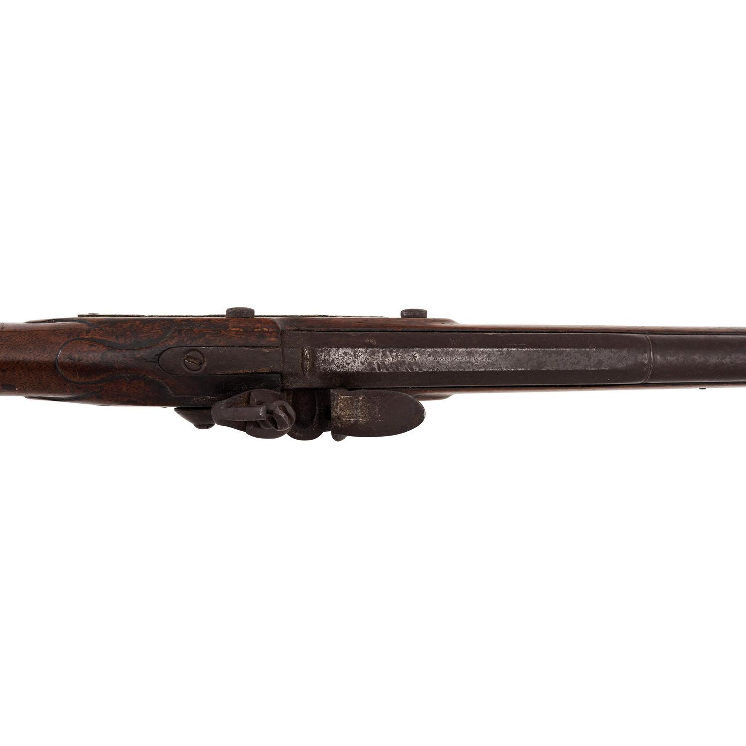 Period Shortened Flintlock Northwest Trade Gun by Leman