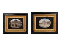 Two Italian Micromosaic Miniature Panels