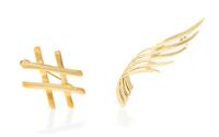 A Collection of Yellow Gold Brooches, Tiffany & Co., 7.50 dwts.