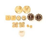 Six Ear Clips and One Brooch, One Saint Laurent, One Ungaro, Five Chanel, 1970-90