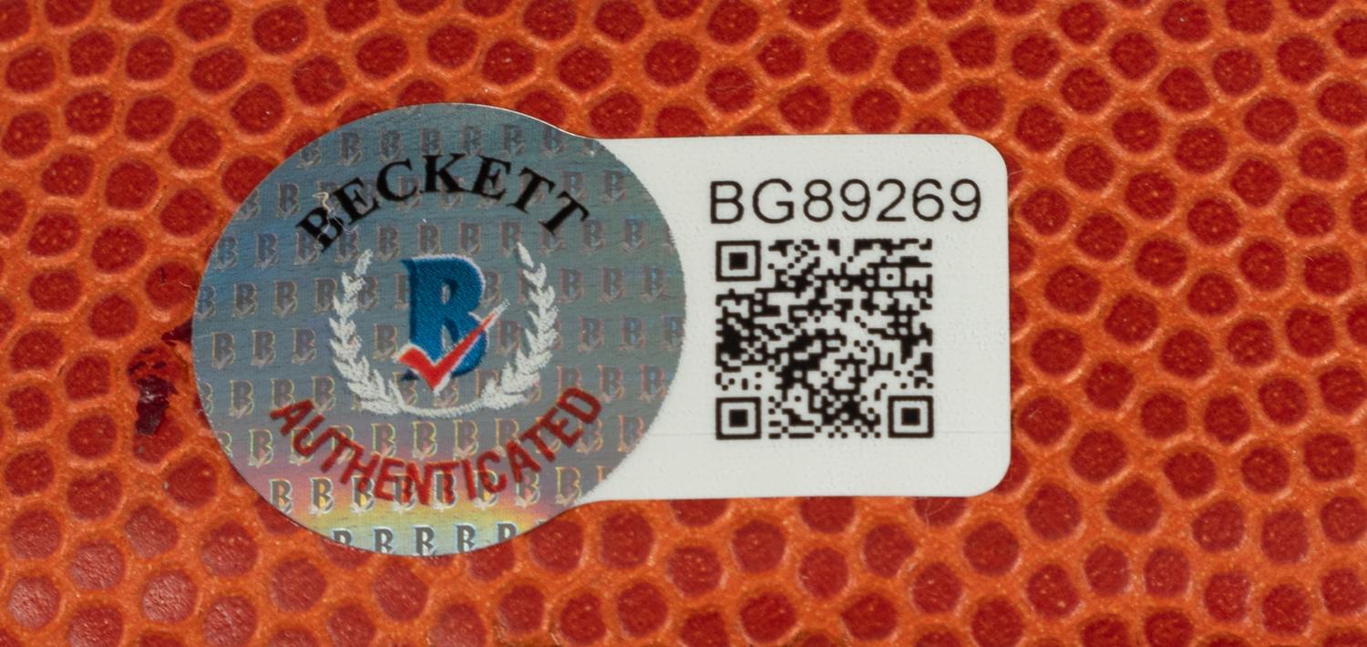 A Scottie Pippen Signed Autograph Wilson Basketball (Beckett Authentication Services BAS Certified),