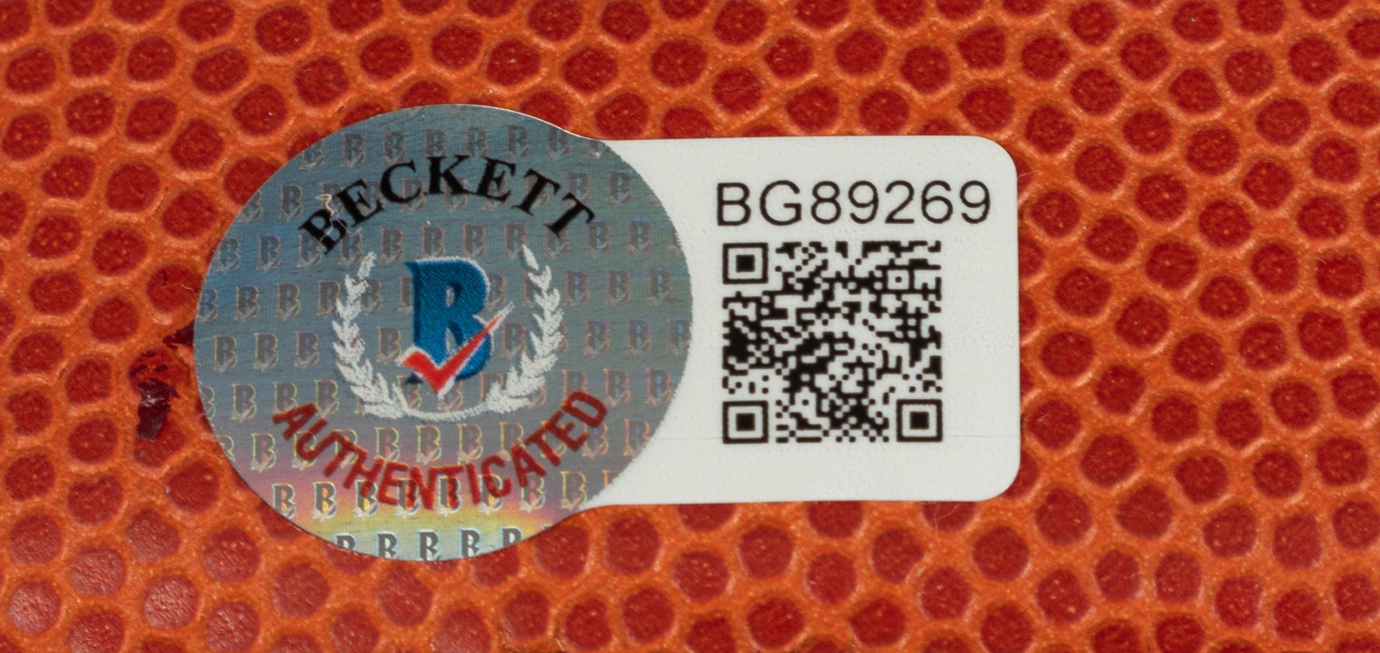 A Scottie Pippen Signed Autograph Wilson Basketball (Beckett Authentication Services BAS Certified),
