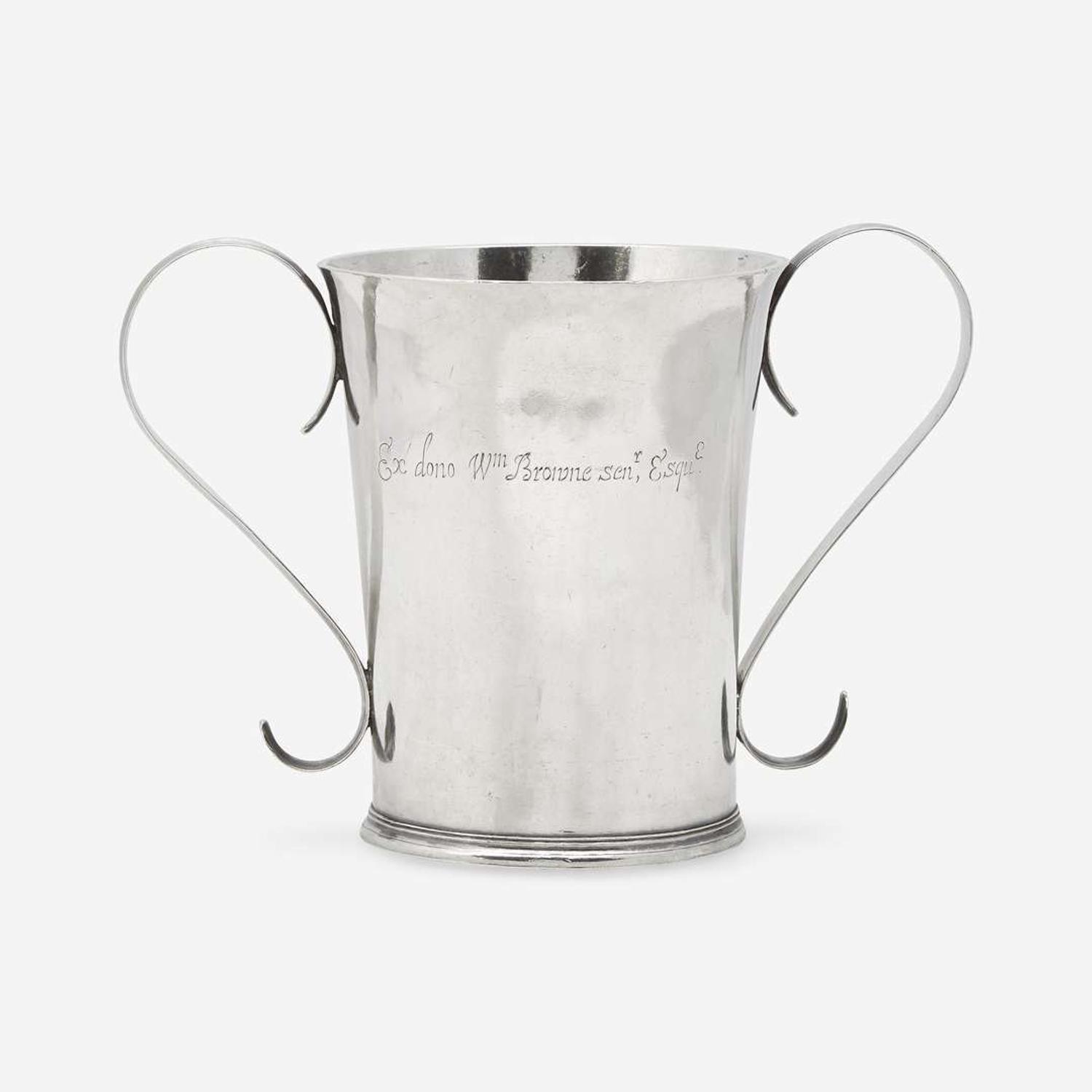 A rare silver beaker John Coney (1655-1722), Boston, MA, circa 1687