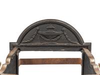 A George III Brass and Steel Firegrate