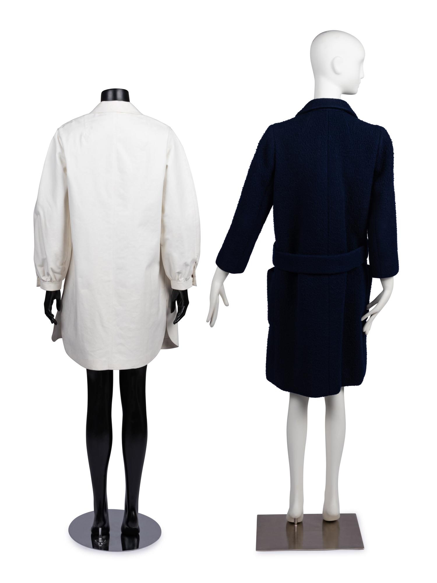 Two Designer Coats: One Norman Norell, One Halston, 1960-70s
