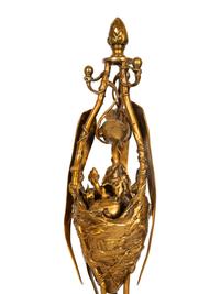 A Pair of French Gilt Metal Animalier Sculptures after Auguste Nicolas Caïn