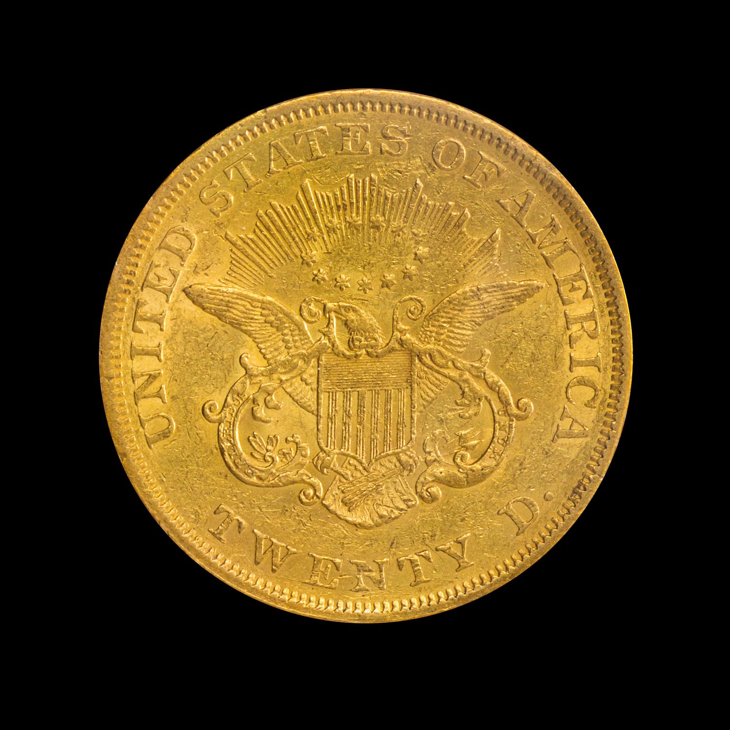 A United States 1850 Liberty Head $20 Gold Coin