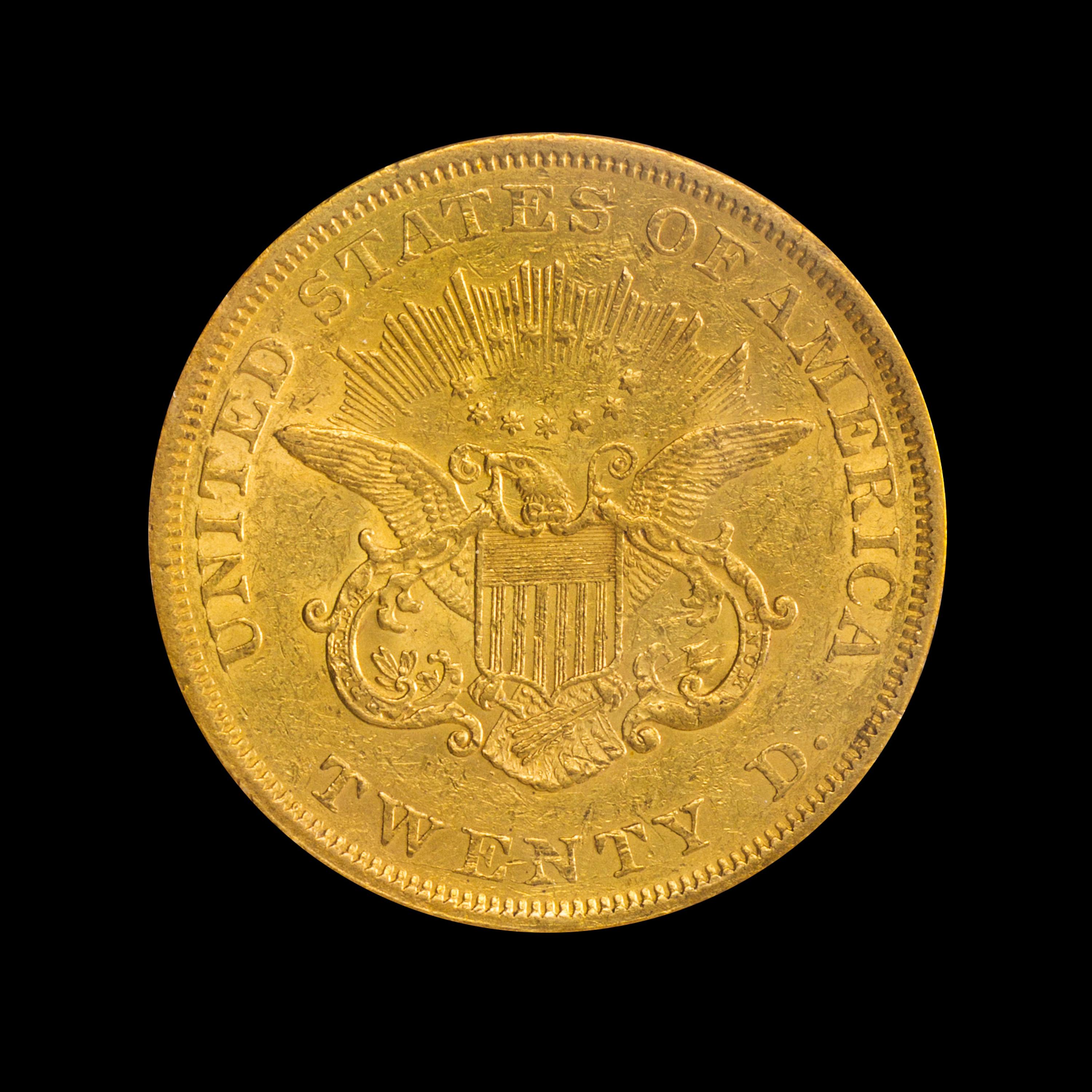 A United States 1850 Liberty Head $20 Gold Coin