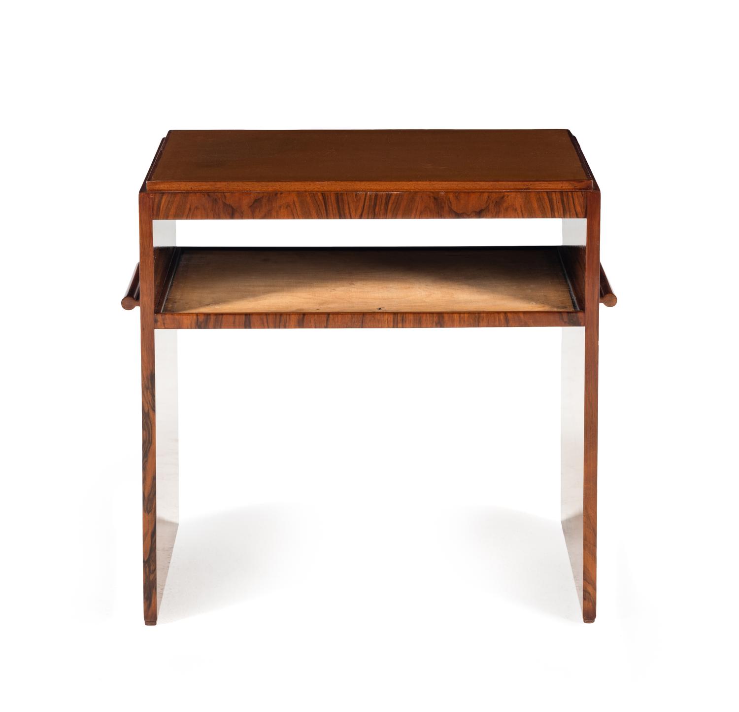 A Pair of Czech Stained Wood Side Tables