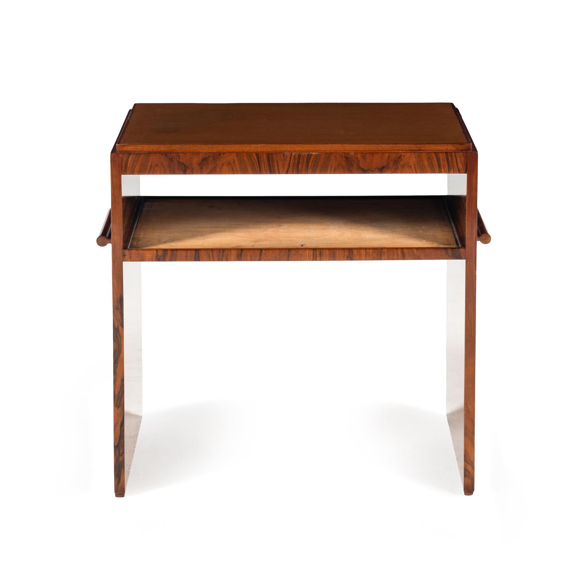A Pair of Czech Stained Wood Side Tables