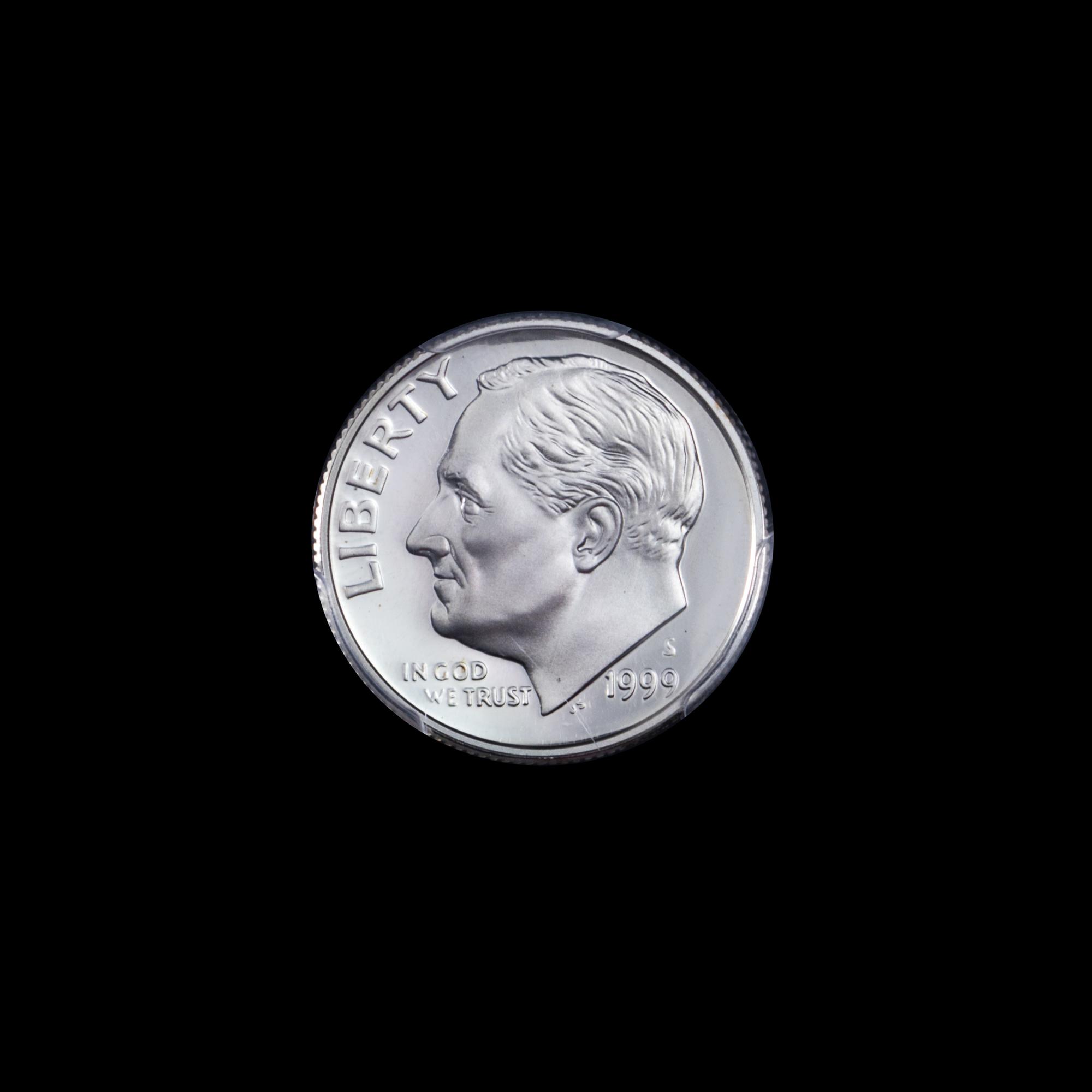 A United States 1999-S Roosevelt 10c Proof Coin — PCGS GRADED PR69 DCAM