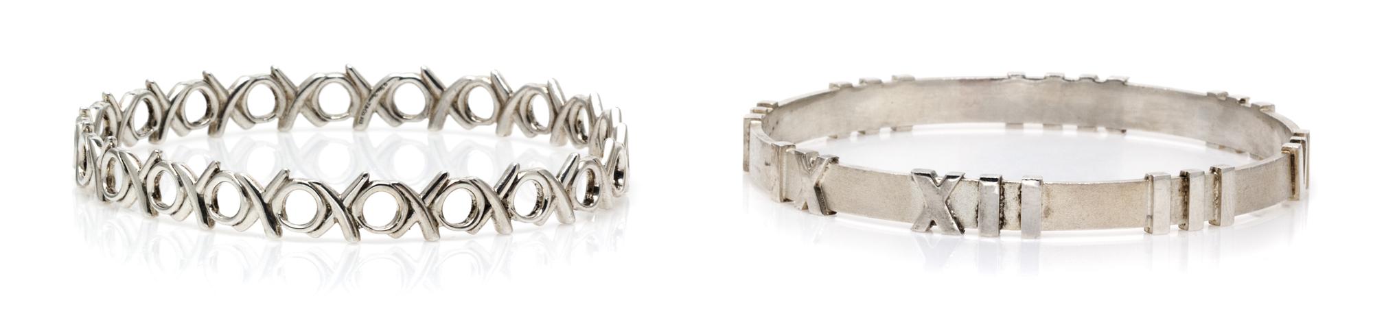 A Collection of Sterling Silver Bangle Bracelets, Tiffany & Co., 23.20 dwts.