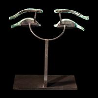 A Pair of Egyptian Bronze Eye Inlays
