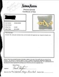 ELIZABETH LOCKE, YELLOW GOLD BRACELET