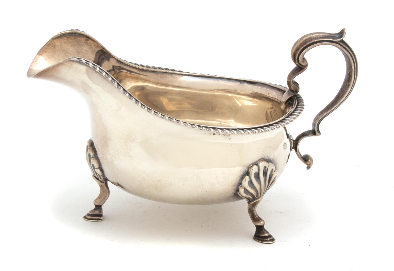 An English Silver Sauce Boat, Birmingham, 1856,